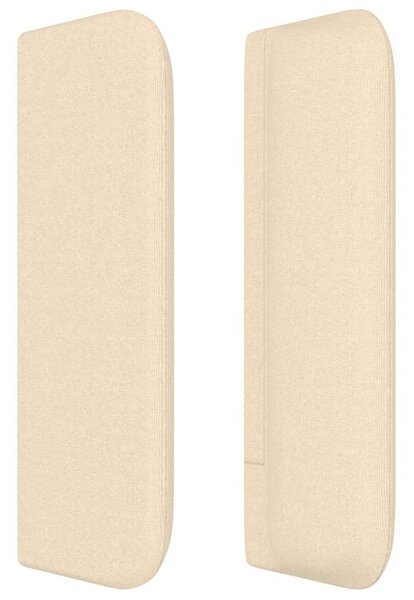 Čelo postele typu ušák krémové 83 x 16 x 78/88 cm textil 3118467