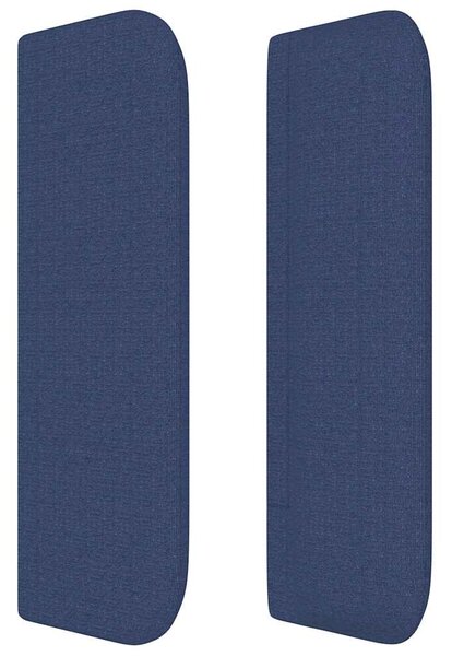 Čelo postele typu ušák modré 83 x 16 x 78/88 cm textil 3118748