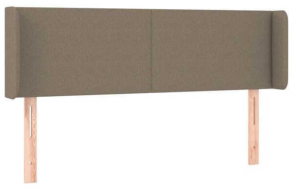 Čelo postele typu ušák taupe 147 x 16 x 78/88 cm textil 3118490