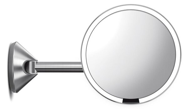 Nástěnné kosmetické zvětšovací zrcadlo s osvětlením (5x) ø 20 cm Sensor – simplehuman
