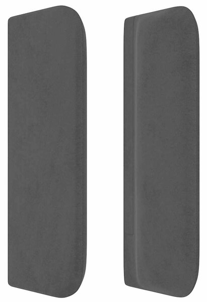 Čelo postele typu ušák černé 103 x 16 x 78/88 cm samet 3119148