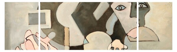 Obraz - Kubismus (170x50 cm)