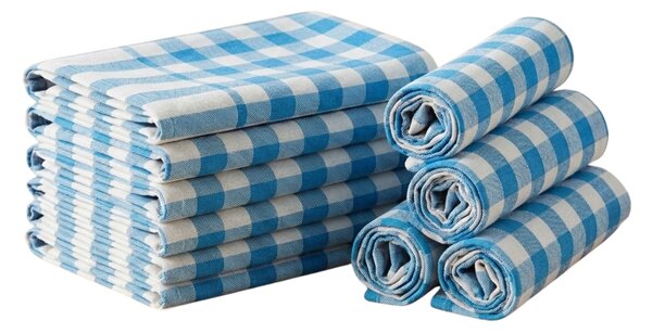 Utěrka CORIVA 50x70 cm světle modrá, set 10 ks