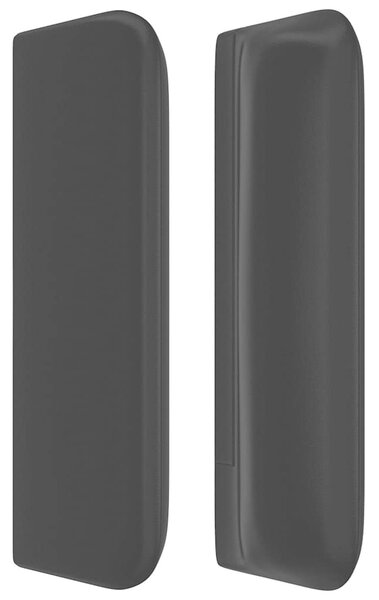 Čelo postele typu ušák černé 83 x 16 x 78/88 cm umělá kůže 3118840