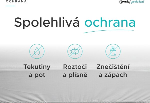 Nepropustný froté chránič matrace GUARD 70 x 140 cm