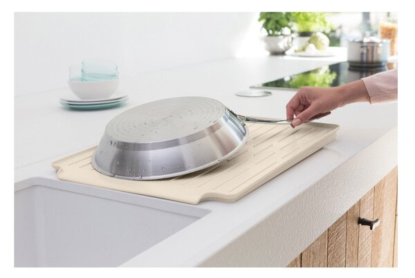 Béžový kovový odkapávač 49x38,5 cm – Brabantia