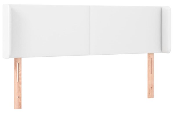 Čelo postele typu ušák bílá 147x16x78/88 cm umělá kůže 3118579