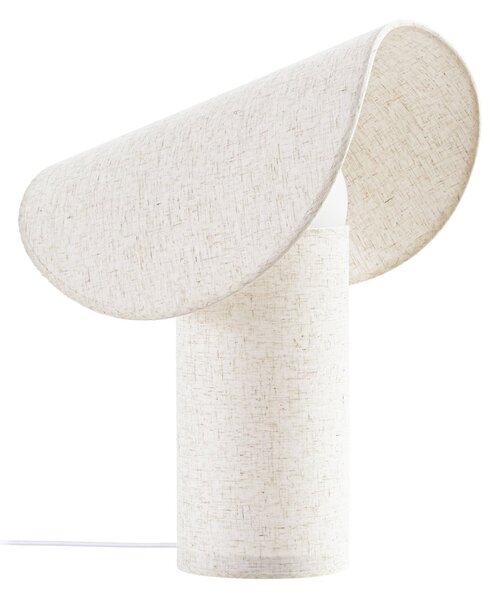 Stolní lampa Lucande, Tamani, stmívatelné, Béžová, Obývací pokoj, Tkanina / Textil, Design