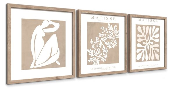Obrazy v sadě 3 ks 30x30 cm Matisse – Styler