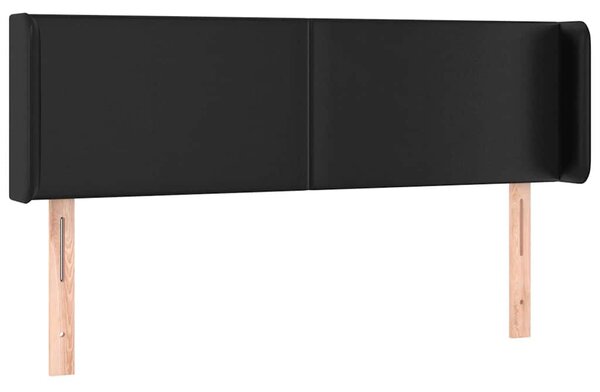 Čelo postele typu ušák černé 147x16x78/88 cm umělá kůže 3118578