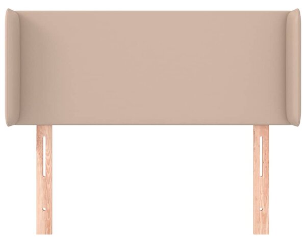 Čelo postele typu ušák cappuccino 83 x 16 x 78/88 cm umělá kůže 3118565