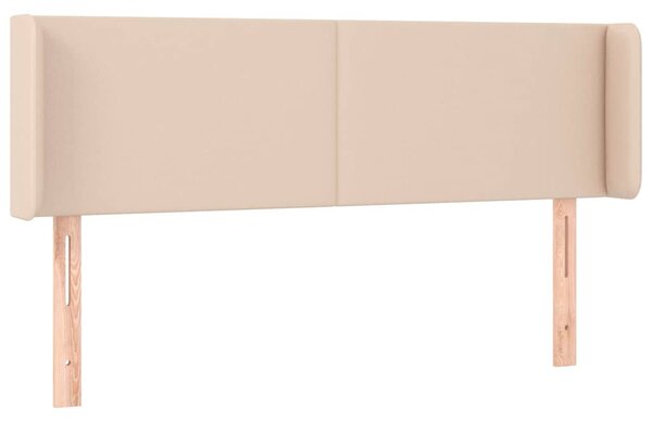 Čelo postele typu ušák cappuccino 147x16x78/88 cm umělá kůže 3118583