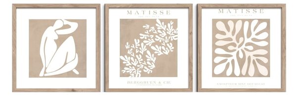 Obrazy v sadě 3 ks 30x30 cm Matisse – Styler