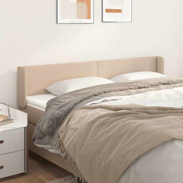 Čelo postele typu ušák cappuccino 183x16x78/88 cm umělá kůže 3118595