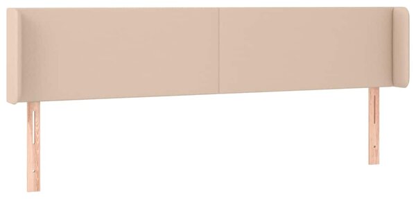 Čelo postele typu ušák cappuccino 183x16x78/88 cm umělá kůže 3118595