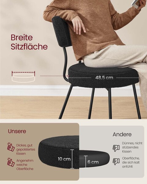 Set dvou jídelních židlí KDC110B01 (2 ks)