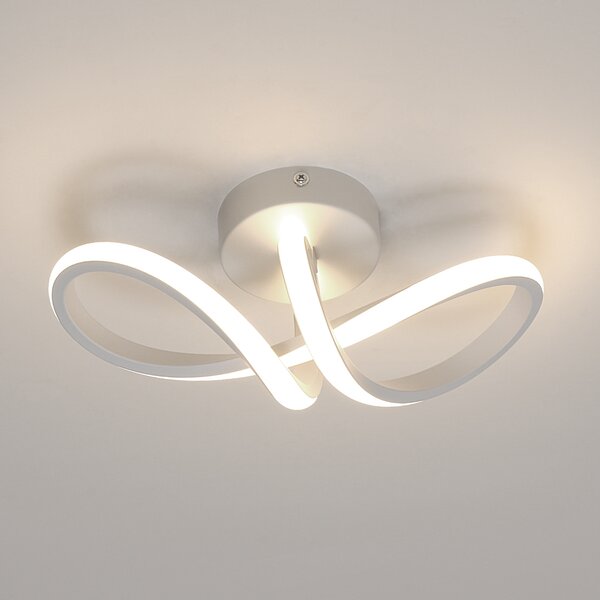 Stropní svítidlo GOECO bílé moderní integrované LED 16 W