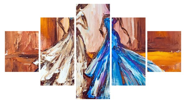 Obraz - Tanečnice, olejomalba (125x70 cm)
