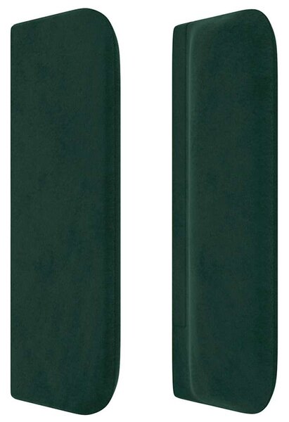 Čelo postele typu ušák tmavě zelená 83x16x78/88 cm samet 3118661
