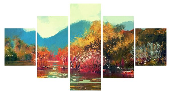 Obraz - Barvy podzimu (125x70 cm)