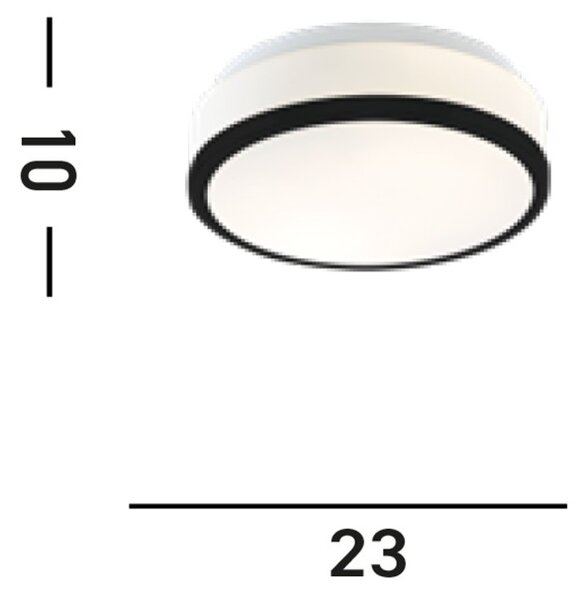 Searchlight 7039-23BK Koupelnové svítidlo BENT IP44 černé, opálové sklo