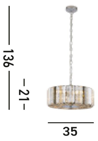 Searchlight 82101-3CC Závěsné / přisazené glamour svítidlo CHAPEAU