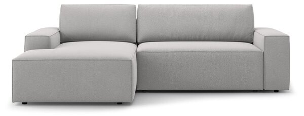Světle šedá rozkládací rohová pohovka (levý roh) Jodie – Micadoni Home