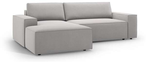 Světle šedá rozkládací rohová pohovka (levý roh) Jodie – Micadoni Home