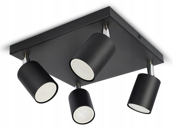Stropní svítidlo Luxolar černé kovové 4xGU10 moderní