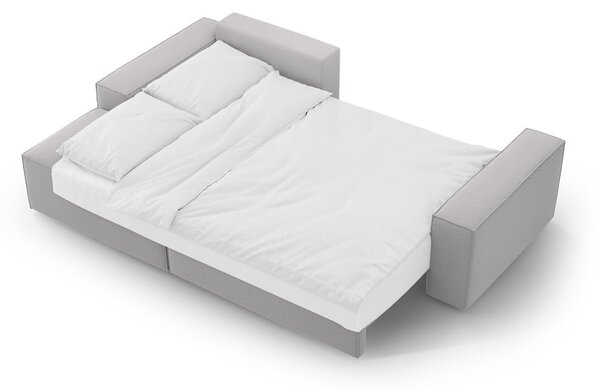 Světle šedá rozkládací rohová pohovka (levý roh) Jodie – Micadoni Home
