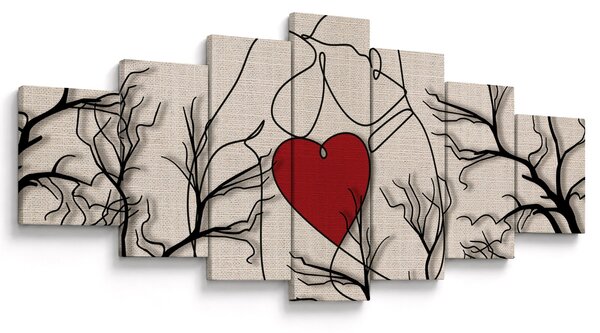 Obraz - Zamilovaný pár (210x100 cm)
