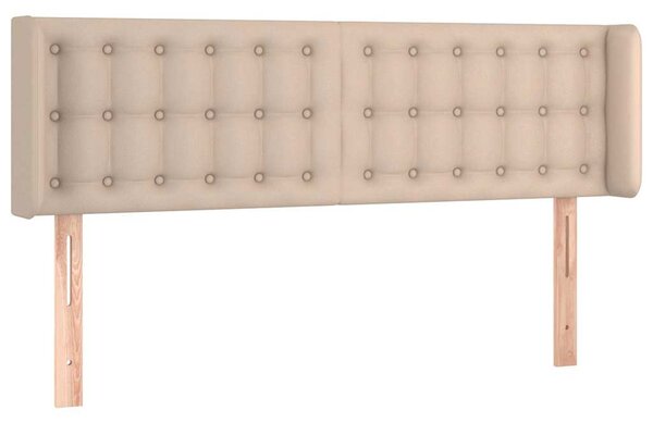 Čelo postele typu ušák cappuccino 147x16x78/88 cm umělá kůže 3118863