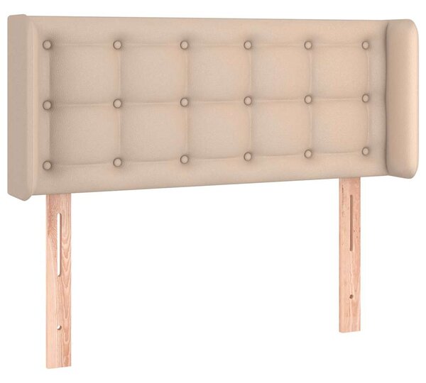 Čelo postele typu ušák cappuccino 83 x 16 x 78/88 cm umělá kůže 3118845