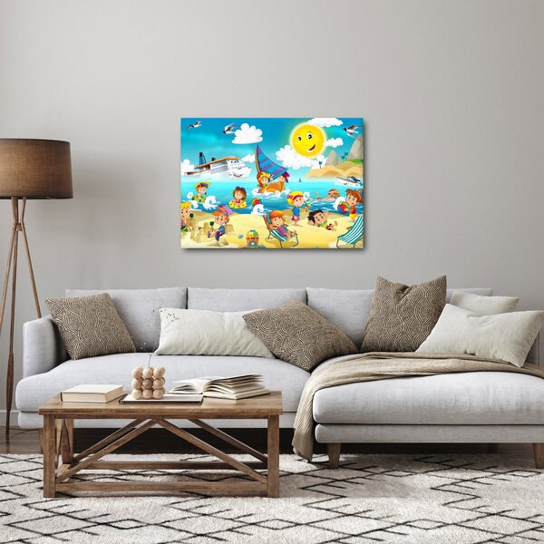 Obraz - Den na pláži (70x50 cm)