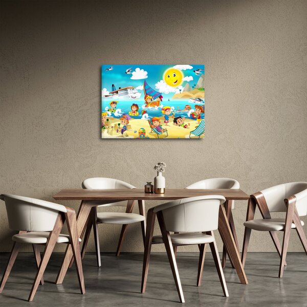 Obraz - Den na pláži (70x50 cm)