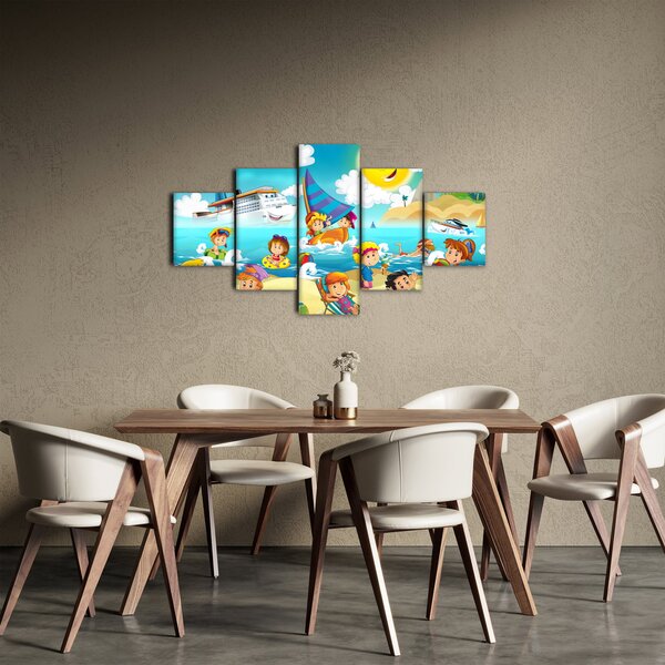 Obraz - Den na pláži (125x70 cm)