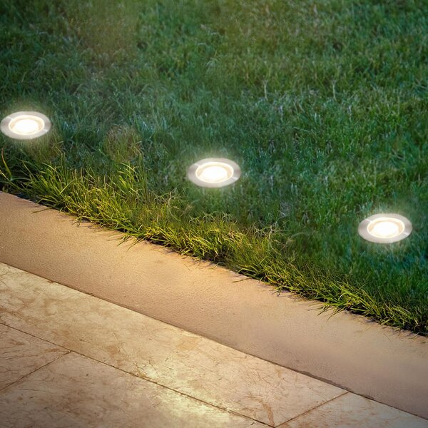 BRILONER CONNECT TO SHINE prodlužovací sada Kebony 3ks LED zapuštěných svítidel do země, IP67 3913032