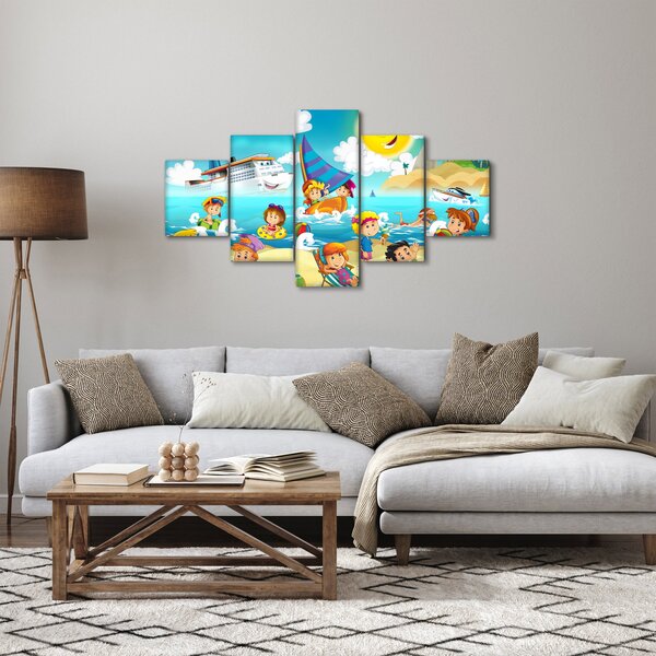 Obraz - Den na pláži (125x70 cm)
