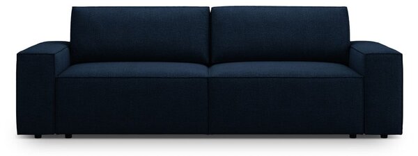 Tmavě modrá rozkládací pohovka z textilie bouclé 247 cm Jodie – Micadoni Home