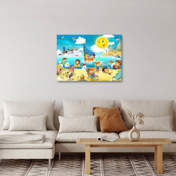 Obraz - Den na pláži (70x50 cm)