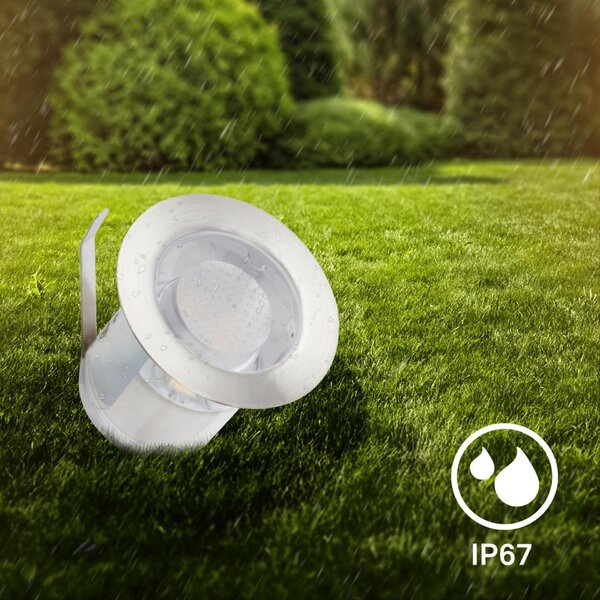 BRILONER CONNECT TO SHINE prodlužovací sada Kebony 3ks LED zapuštěných svítidel do země, IP67 3913032