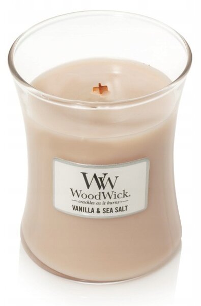 Tradiční sójová svíčka Vanilla & Sea Salt Woodwick 1 ks