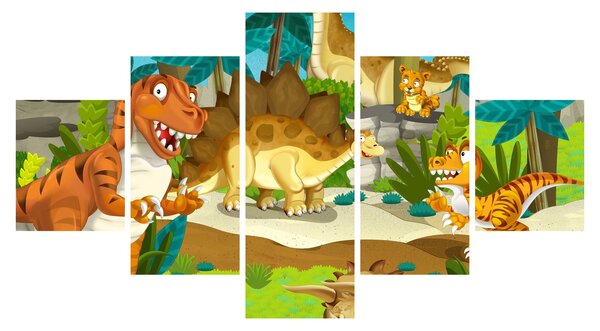 Obraz - Dinosaurie (125x70 cm)