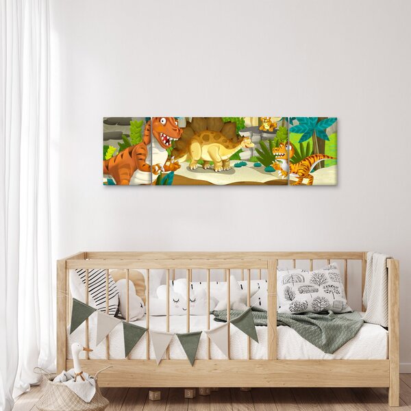 Obraz - Dinosaurie (170x50 cm)