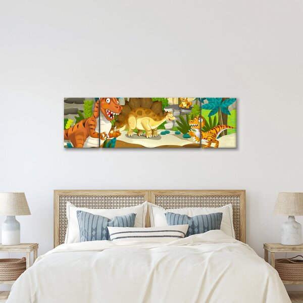 Obraz - Dinosaurie (170x50 cm)