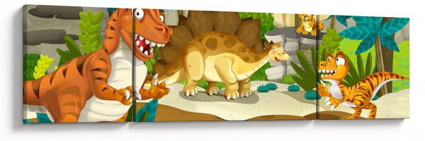 Obraz - Dinosaurie (170x50 cm)