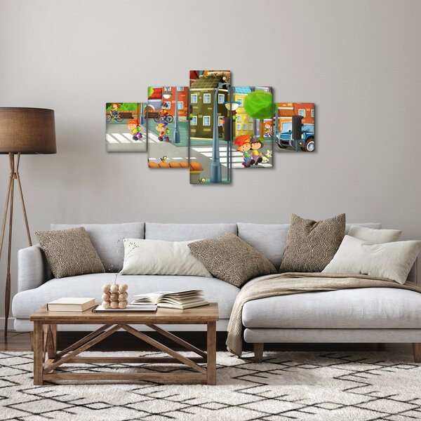 Obraz - Dětské městečko (125x70 cm)