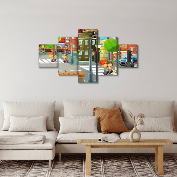Obraz - Dětské městečko (125x70 cm)
