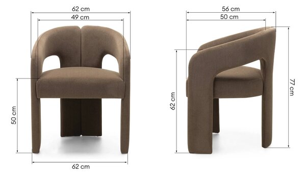 Hector Designové křeslo Castelo moka