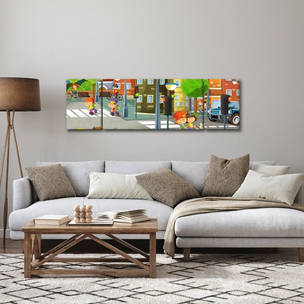 Obraz - Dětské městečko (170x50 cm)